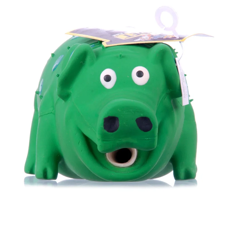 - Outdoor dog toy selectionGloblets Stuffed Latex Pig Dog Toy