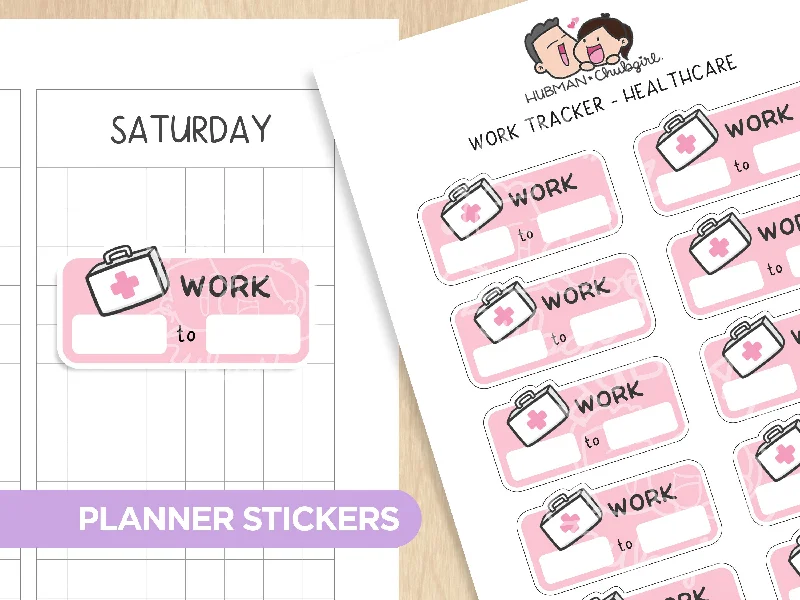 - Cat stress soothing sprayWork Tracker - Health Care Planner Stickers