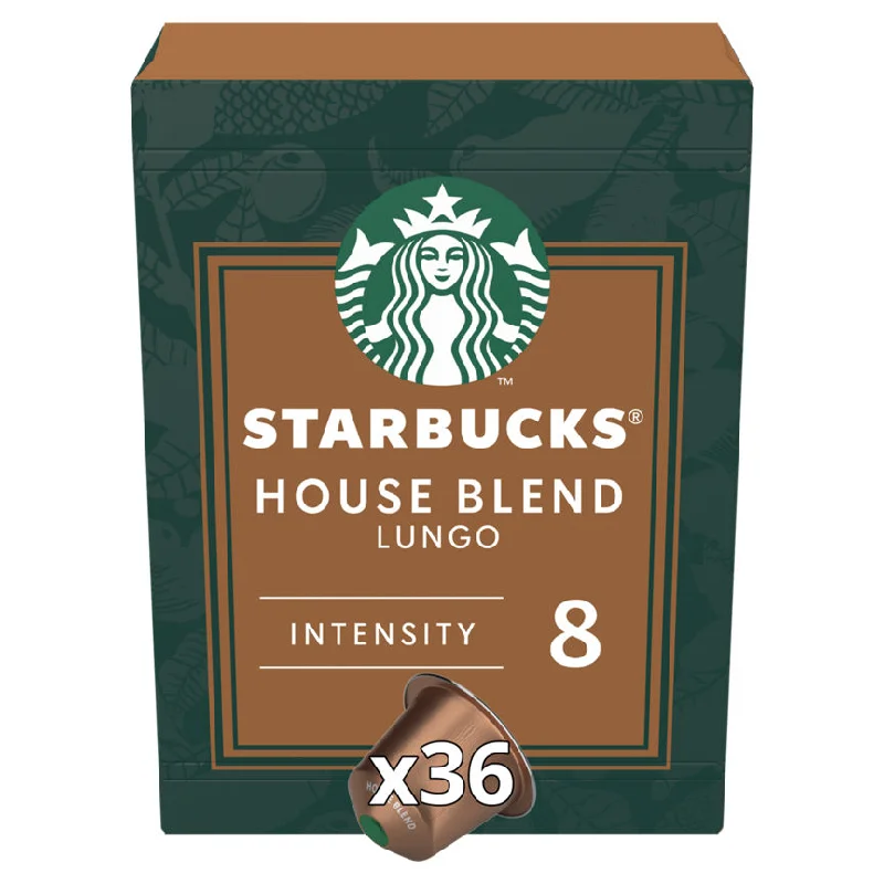 - Pet monitor with cameraStarbucks House Blend Lungo 36 Aluminium Capsules 206g