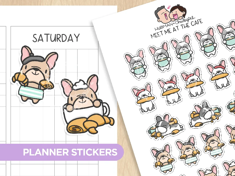  -Anti-scratch scratching board AND cat bed in oneMeet me at the Cafe Planner Stickers