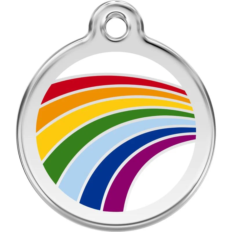 - Air box TSA certified check-inRed Dingo Enamel Dog & Cat ID Tags Rainbow