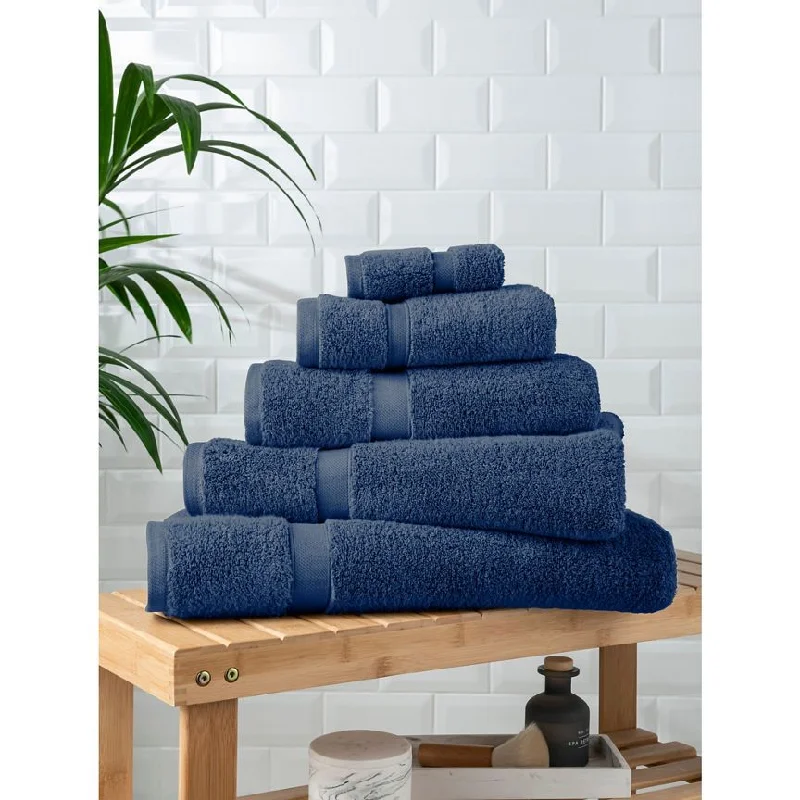 ---George Home Navy Super-Soft Cotton Bath Towel