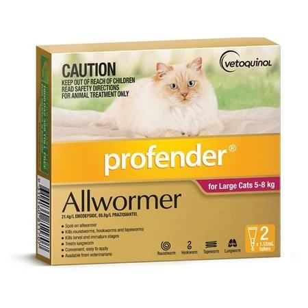 - Air box TSA certified check-inProfender Cat Allwormer Red 5-8kg