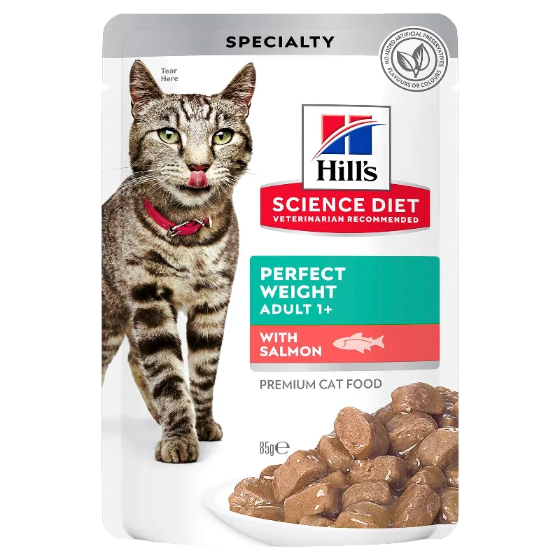    - Cat food nutritional analysis  Hill's Science Diet Cat Food Pouch Adult Perfect Weight Salmon