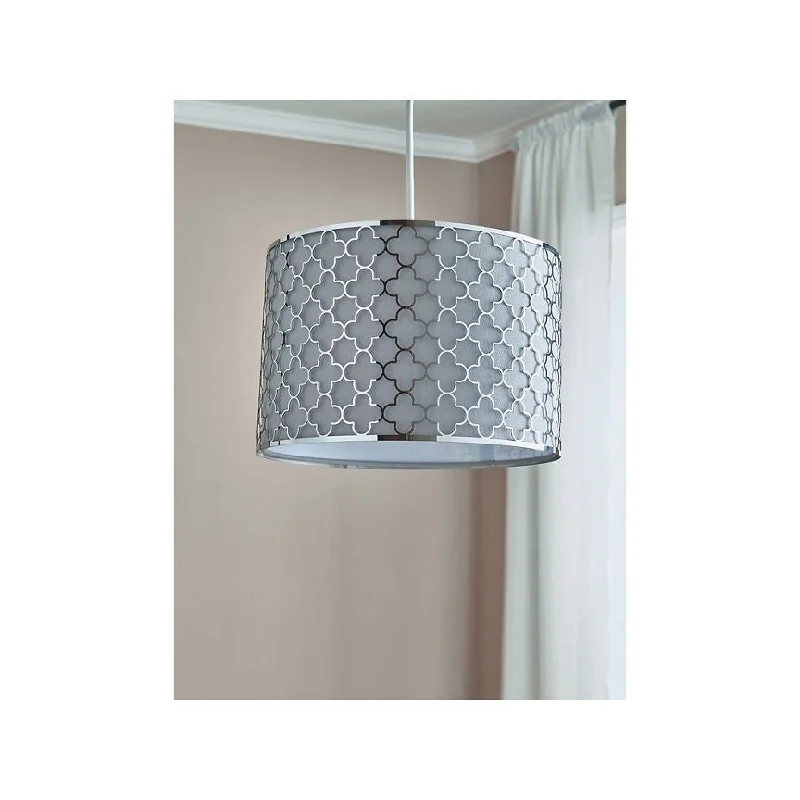 - Custom pet birthday cakeGeorge Home Silver Moroccan Fabric & Metal Light Shade