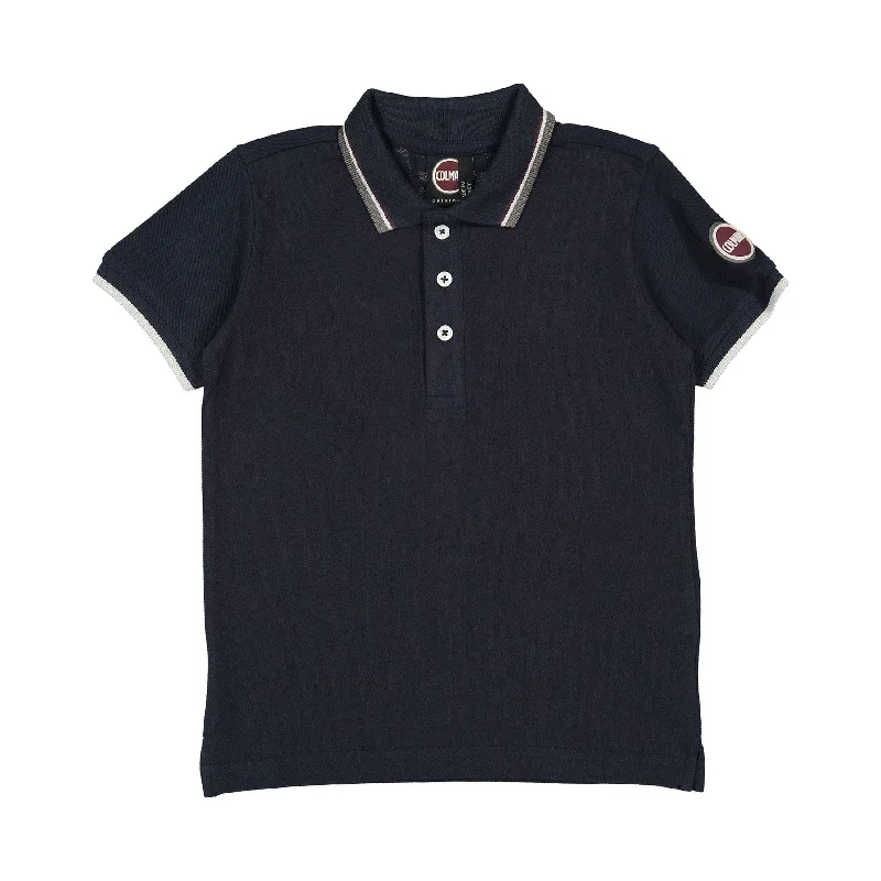 - Remote interactive pet feederColmar Navy Blue Short Sleeve Polo