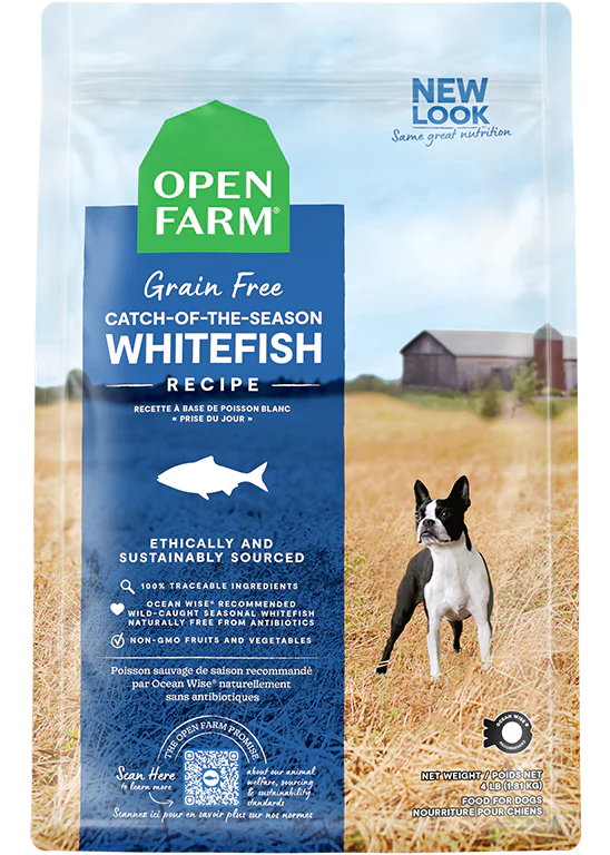 - Organic cotton dog bibsOpen Farm Catch-of-the-Season Whitefish Grain-Free Dry Dog Food