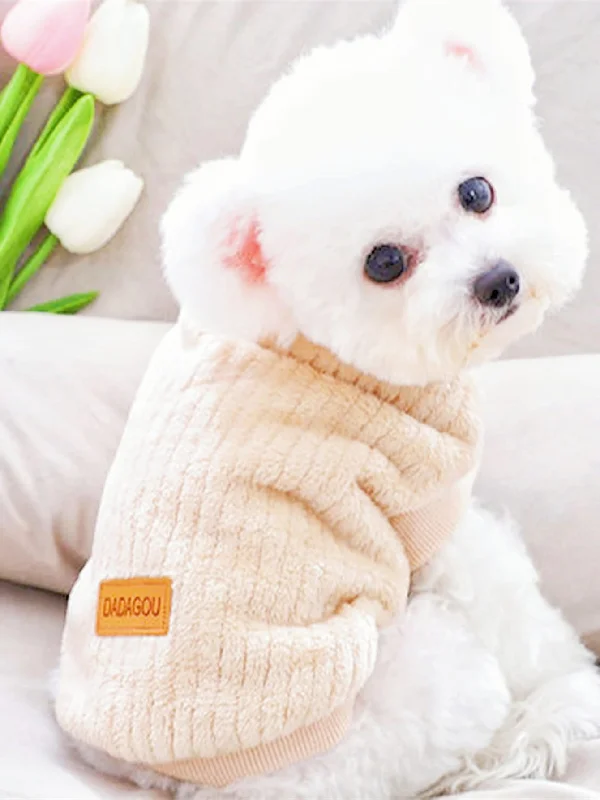 - Organic cotton dog bibsPlain Pet Sweatshirt,Knitwear