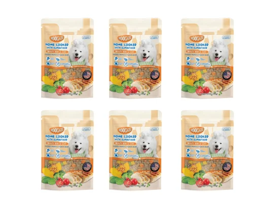 Pet ProductsMOOCHIE HOMECOOK CHICKEN PUMPKIN & TOMATO RECIPE 255ggX6 POUCHS