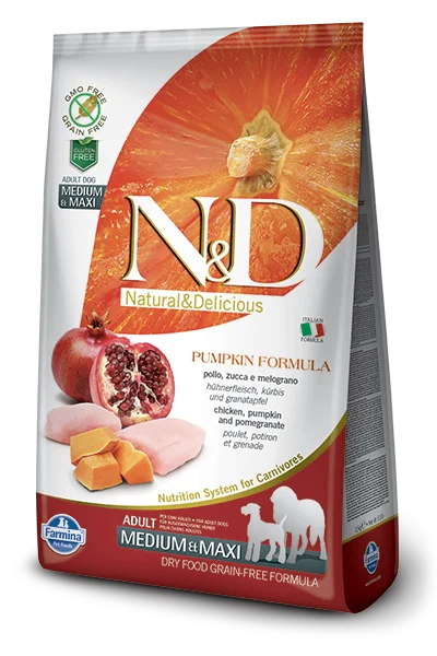 - Pet monitor with cameraFarmina N&D Pumpkin Grain-Free Chicken & Pomegranate Medium & Maxi Breed Adult Dog Food