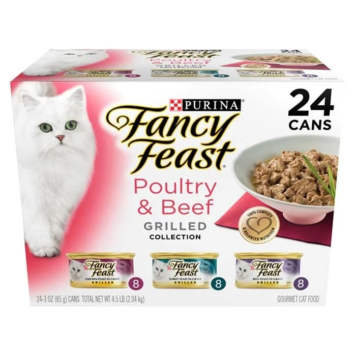    - Natural ingredient cat food  Fancy Feast Cat Food Can Adult Collection Grilled Poultry & Beef