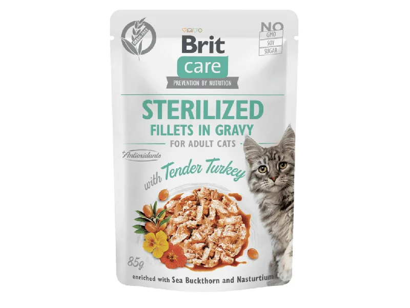 - Automatic temperature adjustment cat bedBrit Care Cat. Sterilized. Fillets in Gravy with Tender Turkey 85 g