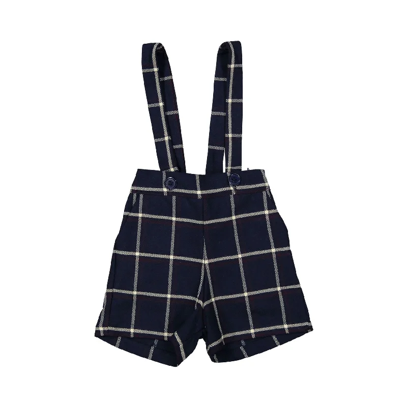 - Dog anti-slip matPernille Navy Plaid Suspender Shorts