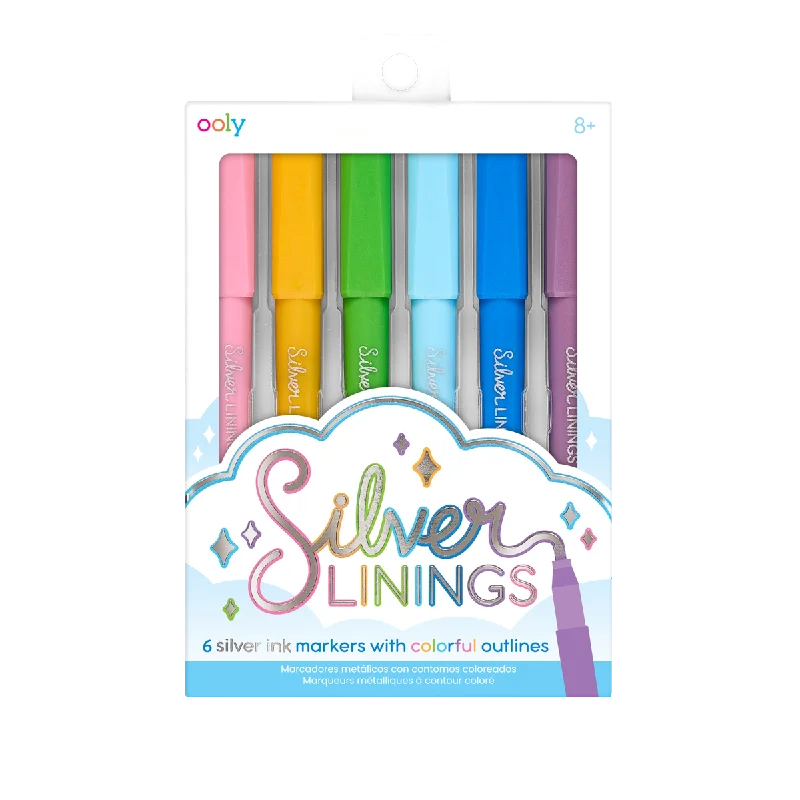 - Degradable pet feces bagSilver Linings Outline Markers - Set of 6