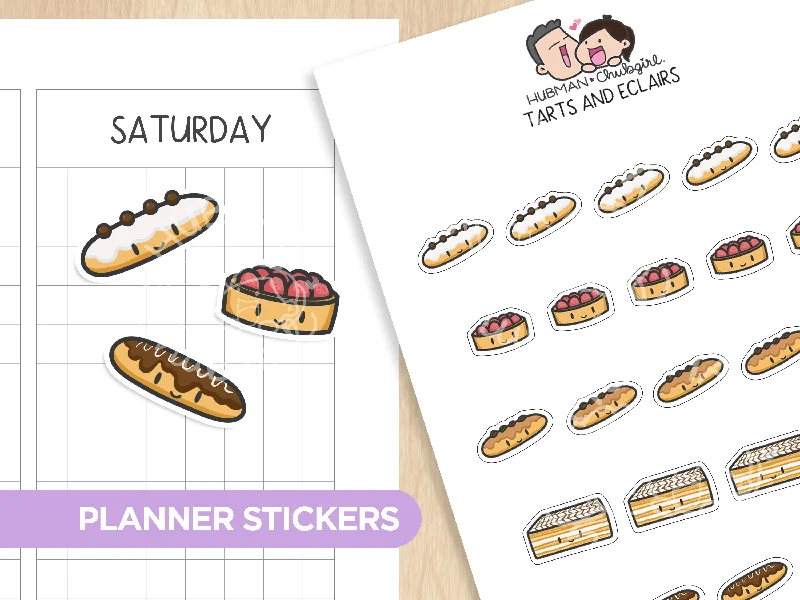 - Pet stroller can be taken on the planeTarts & Eclairs Planner Stickers