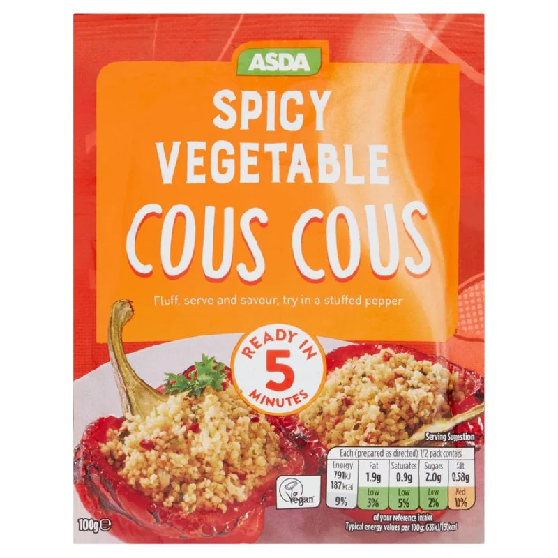 - Remote interactive pet feederASDA Spicy Vegetable Cous Cous