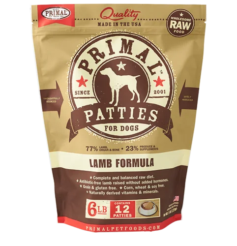 - Winter warm clothes for short-haired dogsPrimal Patties Raw Frozen Canine Lamb Formula