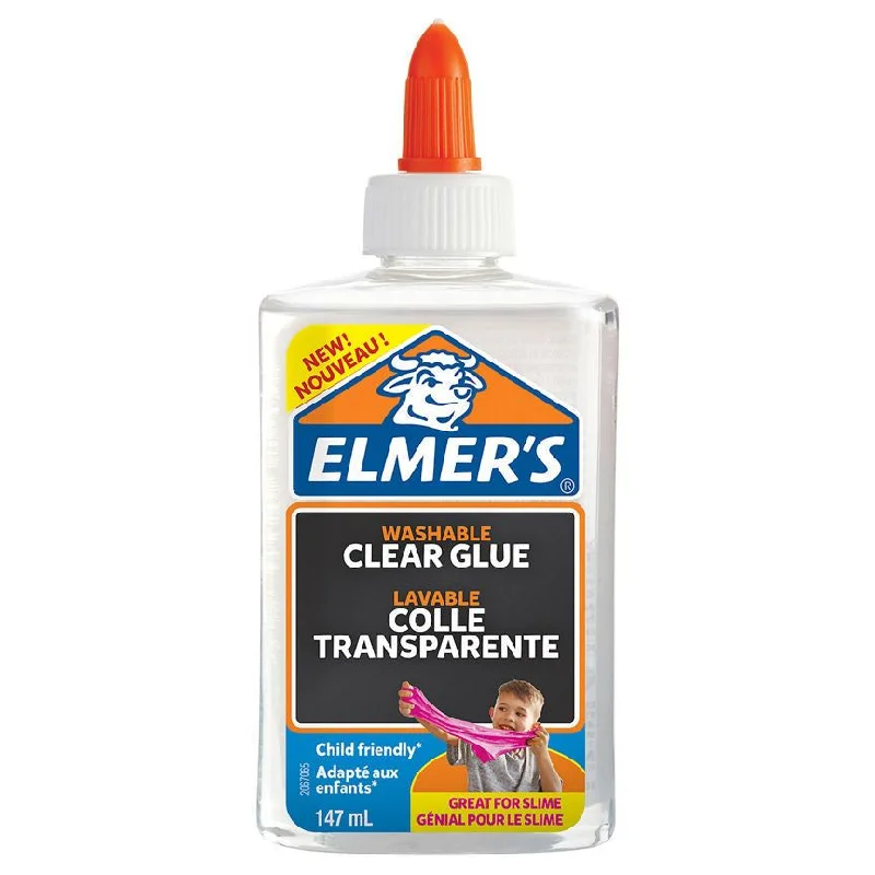 ---Elmers Washable Clear PVA Glue - Age 3+ Years