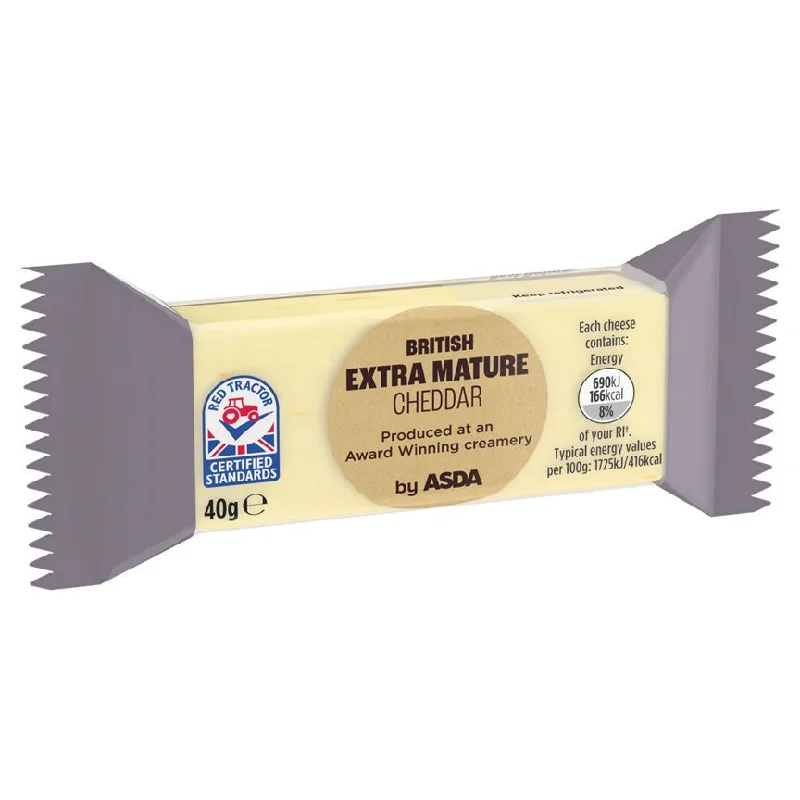 - Postoperative pet anti-licking Elizabethan collarASDA Mini Extra Mature British Cheddar Cheese 40g