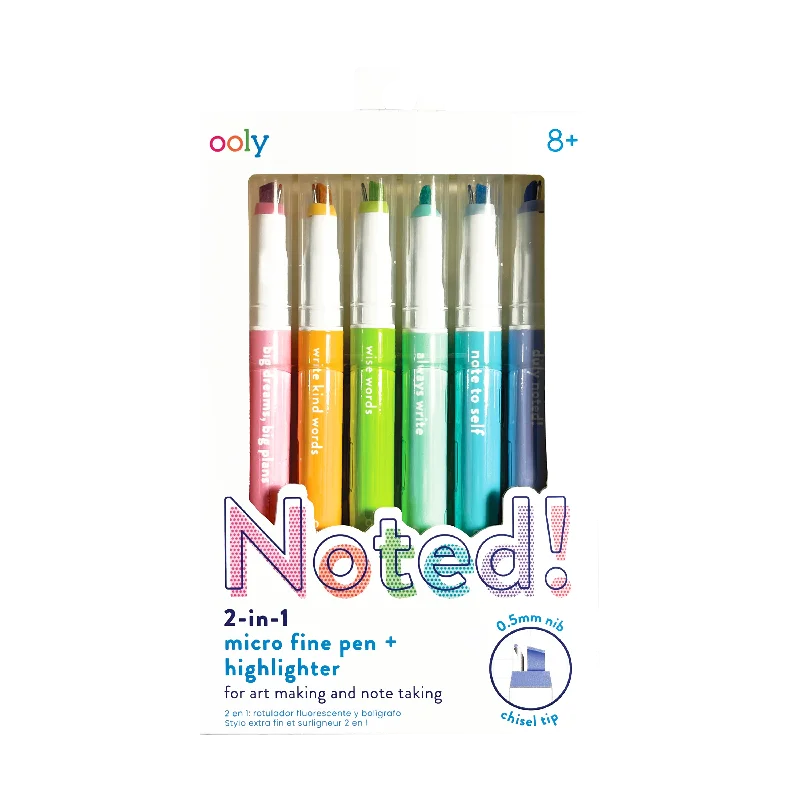 - Custom pet birthday cakeNoted! 2-in-1 Micro Fine Tip Pen and Highlighters - Set of 6