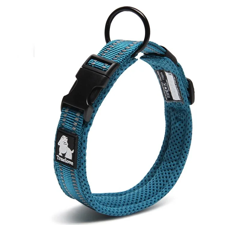 Pet ProductsTruelove Dog Puppy Collars Airmesh Reflective Blue 8 Sizes