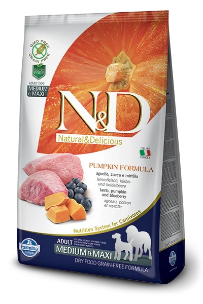 - Elderly dog ​​joint care mattressFarmina N&D Pumpkin Grain-Free Lamb & Blueberry Medium & Maxi Breed Adult Dog Food