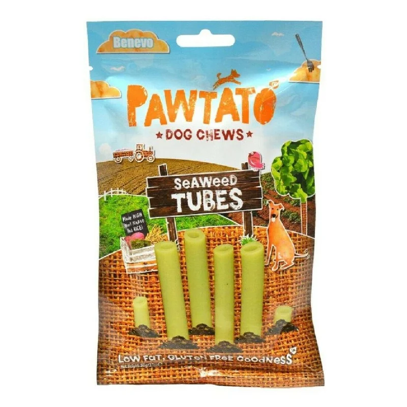    - Cat food for immune system support  - High protein dog foodPawtato Seaweed Tubes Vegan Dog Treats 90g