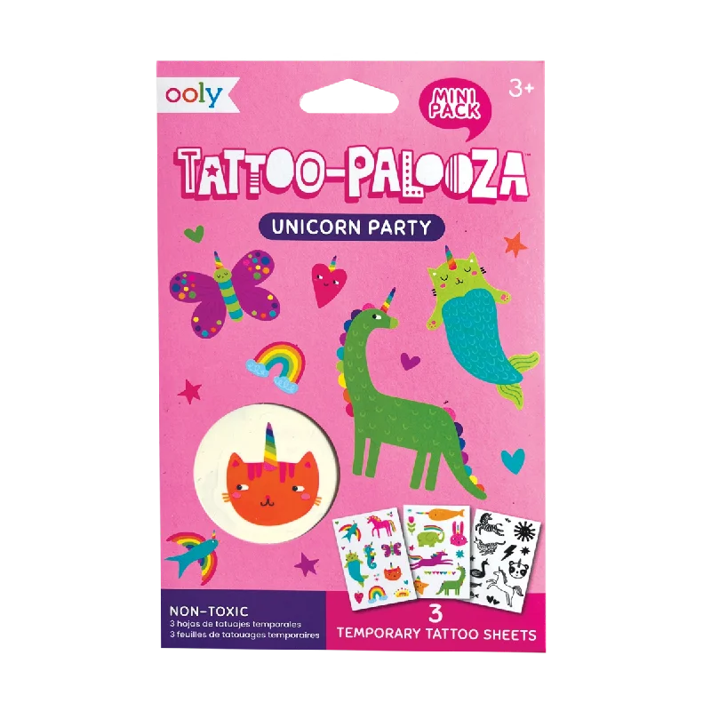 - Chinchilla cooling ice nest ceramic plateMini Tattoo Palooza Temporary Tattoos - Unicorn Party