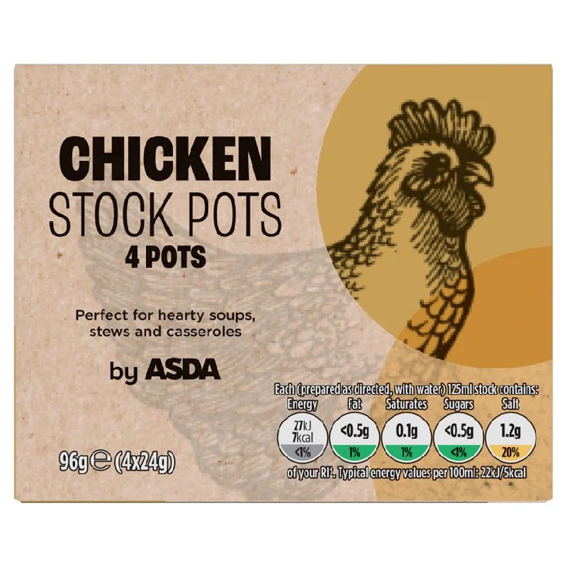 - Pet fence foldable indoorASDA Chicken Stock Pots 4 x 24g (96g)