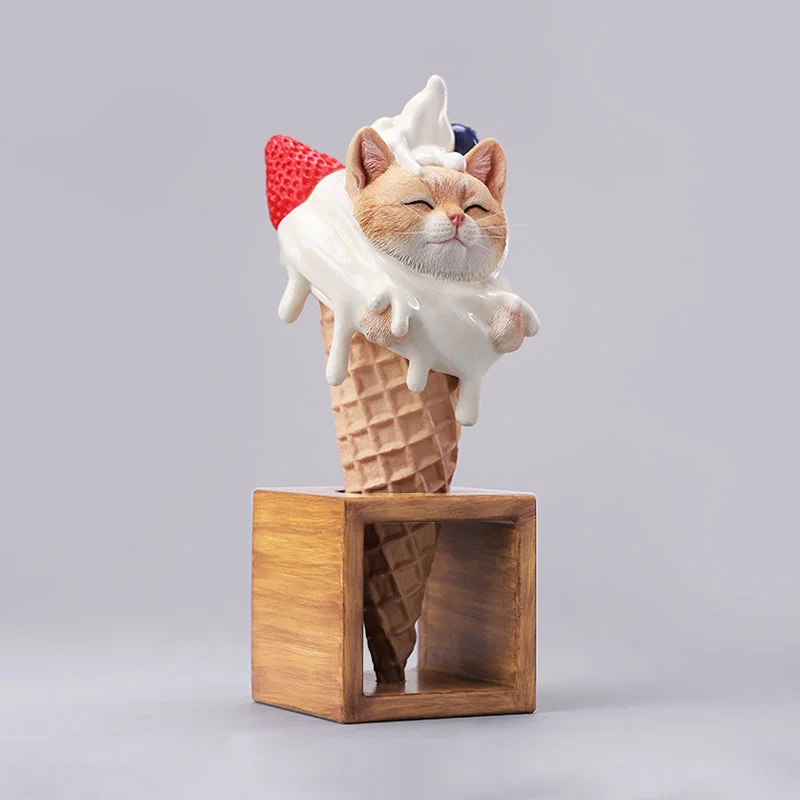 - Summer pet ice matKitty Cone Figurine - Preorder