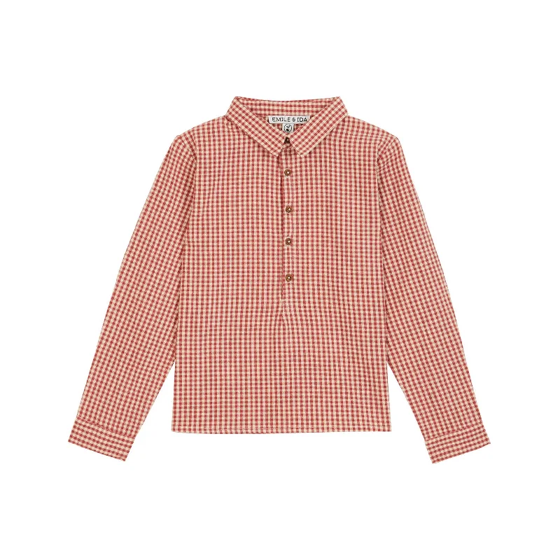 - Summer pet ice matEmile et Ida Rasberry Gingham Kurta