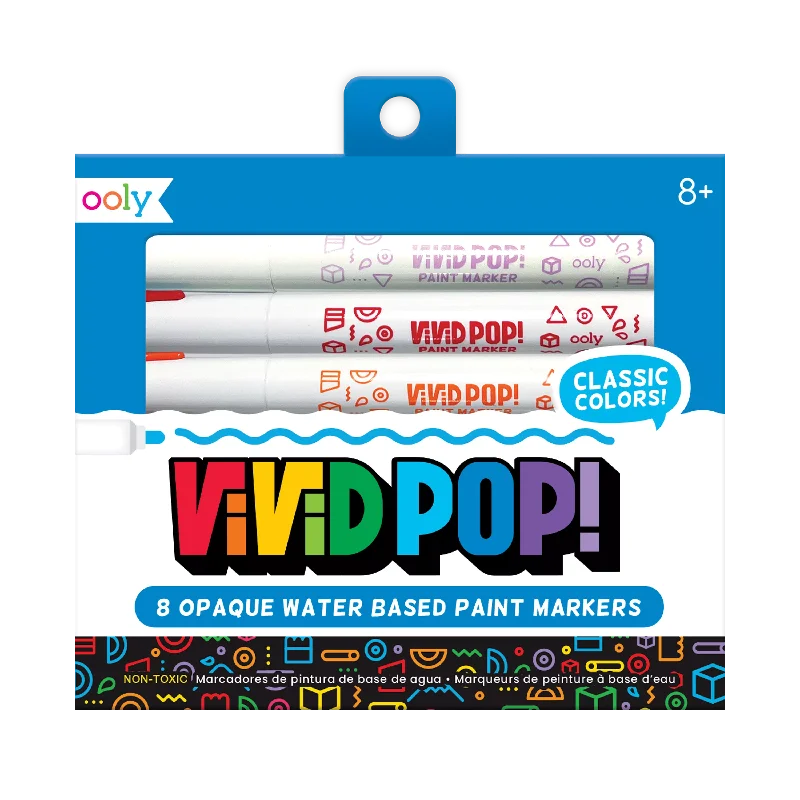 - Pet tear stain cleaning wipesVivid Pop! Water Based Paint Markers - Set of 8