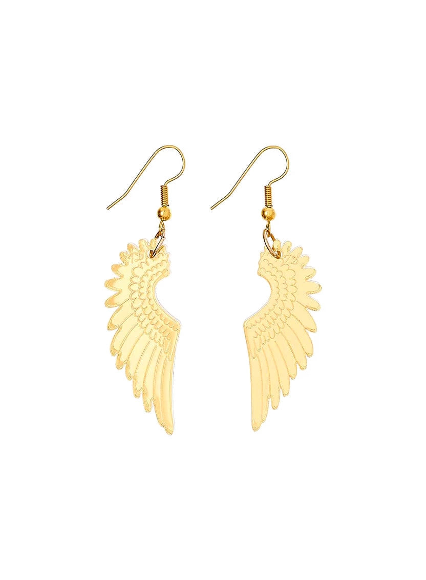 - Pet fence foldable indoorPegasus Mini Drop Earrings - Mirror Gold