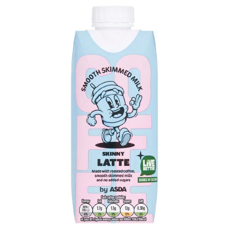 - Degradable pet feces bagASDA Skinny Latte 330ml