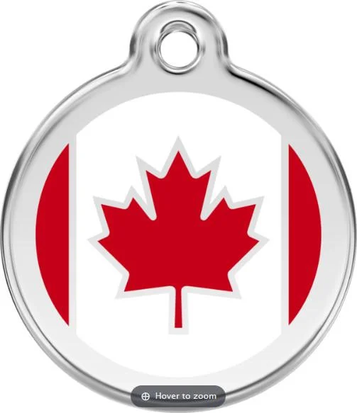 - Teething and chewing toys for puppiesRed Dingo Enamel Dog & Cat ID Tags Canada Flag