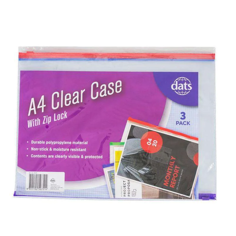  -Non-contact cat thermometerCase with Zip Lock - Clear