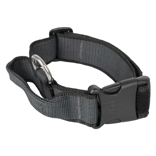 - Foldable and portable cat bagJULIUS-K9 COLOR & GRAY SERIES- K9 COLLAR WITH CLOSABLE HANDLE BLACK-GREY WIDTH: 1,6" / 40 MM