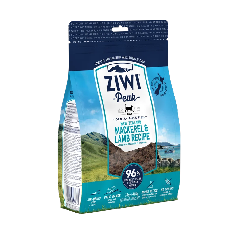    - Natural ingredient cat food  Ziwi Peak Cat Food Mackerel & Lamb