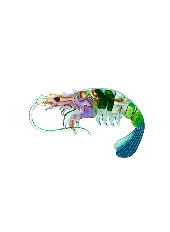 - Pet monitor with cameraPearly Prawn Brooch - Green