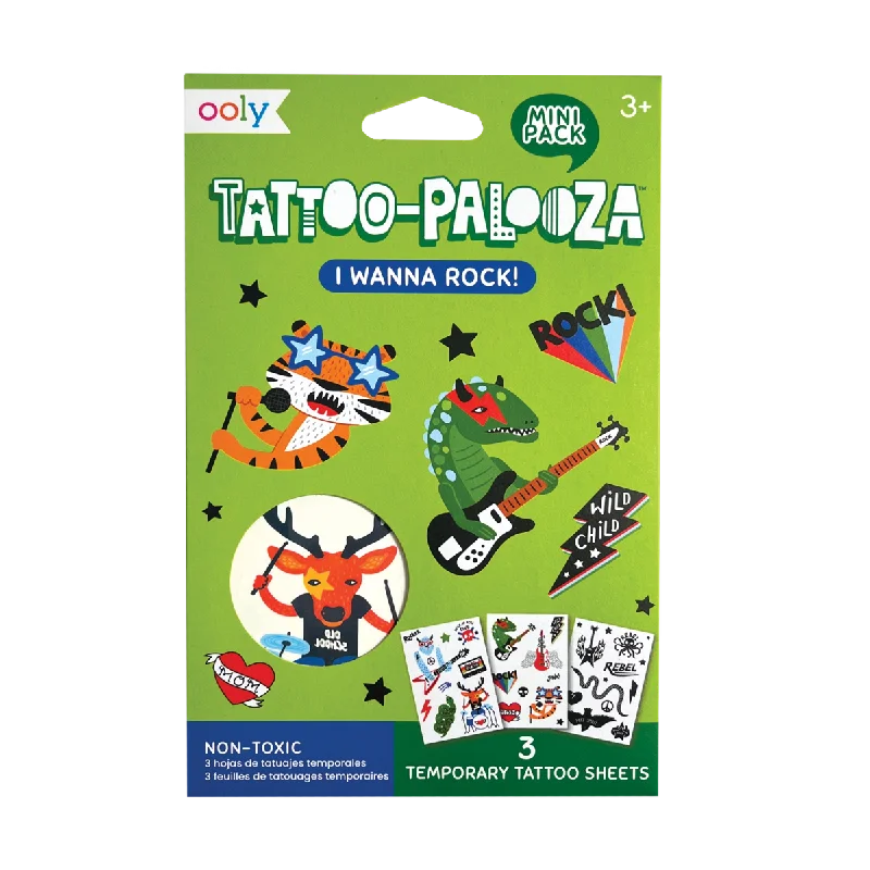 - Car dog seat beltMini Tattoo Palooza Temporary Tattoos - I Wanna Rock!