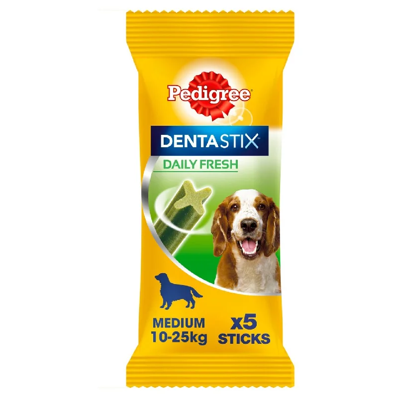    - Cat food for picky eaters  - Tear stain dog foodPedigree Dentastix Fresh Daily Dental Chews Medium Dog 5 per pack