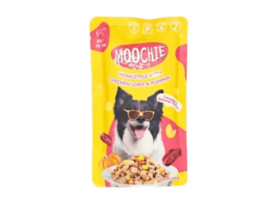 - Deodorizing cat litter tofu litterMOOCHIE HOMESTYLE WITH CHICKEN LIVER & PUMPKIN 120g POUCH