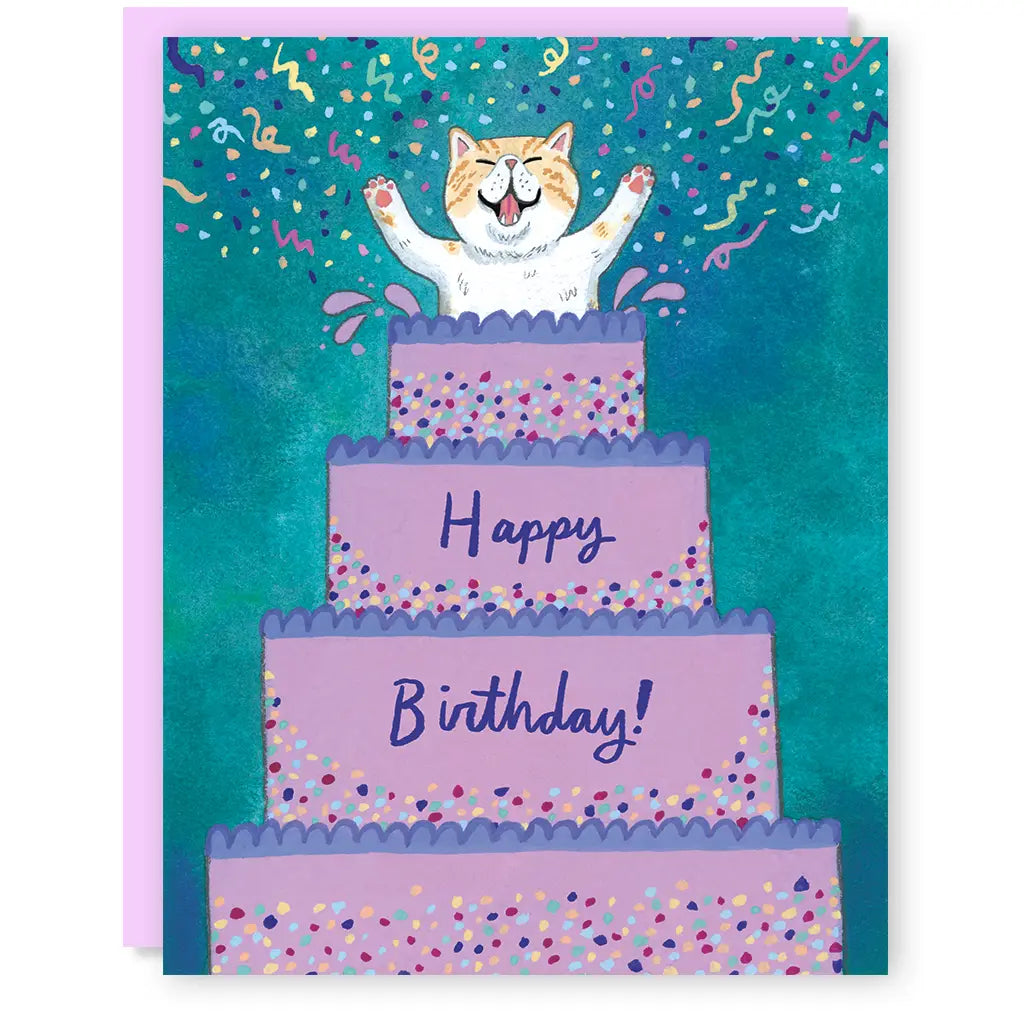 - Solid wood cat climbing frame customizedCat Birthday Surprise: Greeting Card