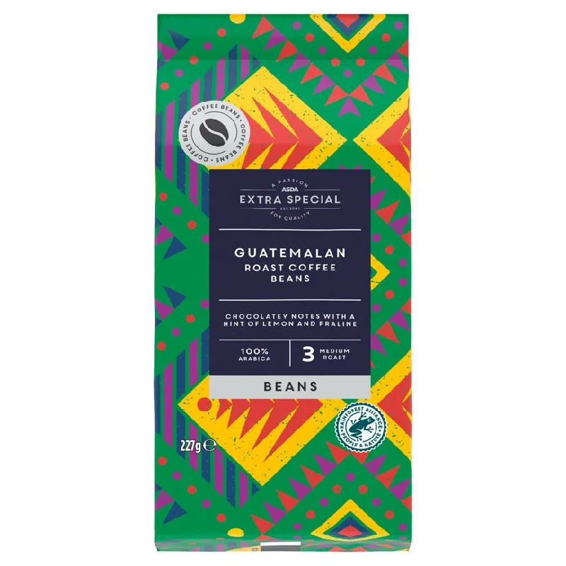 - Air box TSA certified check-inASDA Extra Special Guatemalan Roast Coffee Beans 227g