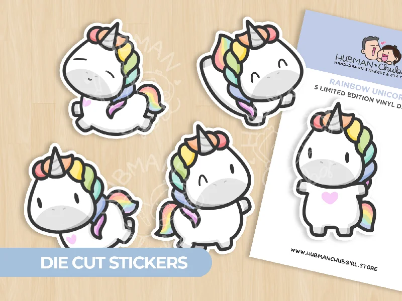 - Pet water dispenser UV sterilization versionRainbow Unicorns Die Cut Stickers (Set of 5)