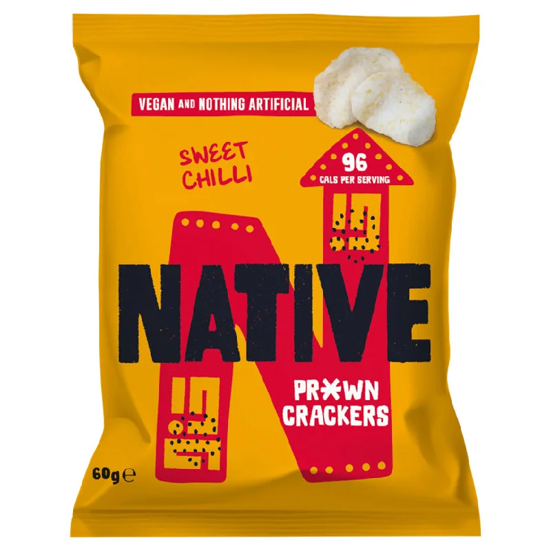 ---Native Prawn Crackers Sweet Chilli 60g