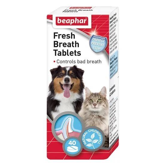 - Dog anti-slip matBeaphar Fresh Breath Tablets for Dogs & Cats 40 Tablets