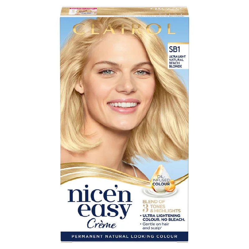 - Car dog seat beltClairol Nice’n Easy Permanent Hair Dye SB1 Ultra Light Natural Beach Blonde