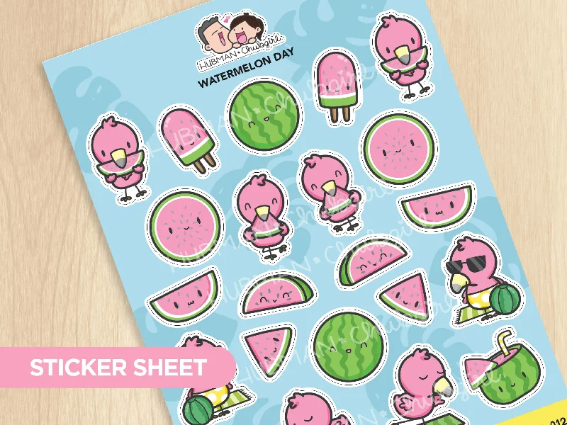 - Pet diabetes prescription foodSticker Sheet - Watermelon Day