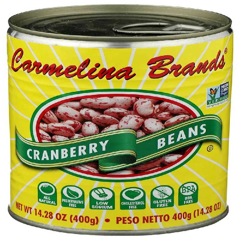 ---Carmelina - Italian Borlotti Cranberry Beans, 14.28 Oz